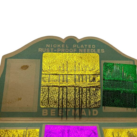 Sewing Needle Sets Vintage Best Maid, Finepoint, Advertising For Tombstones - Picture 14 of 16